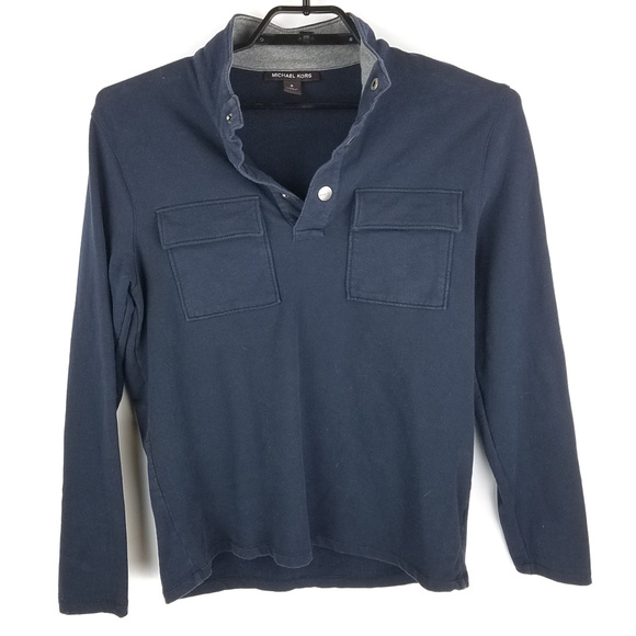 Michael Kors Men's Navy Pull Over Sweater Sz S - Picture 1 of 6